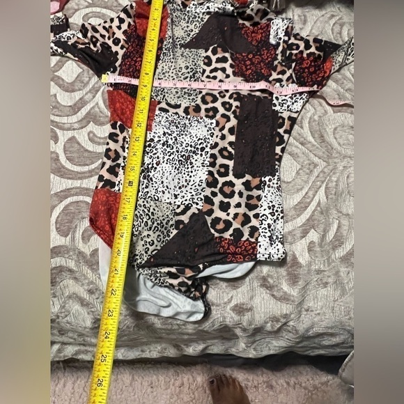 BOOHOO Women's Multicolored Animal Print Polyester Bodysuit One-Piece Size 4 - Picture 9 of 10